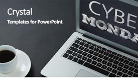  Presentation with title - PPT layouts featuring black coffee pen organizer background and a dark gray colored foreground