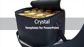  Presentation with bag - Audience pleasing theme consisting of black cooler bag with cans backdrop and a  colored foreground