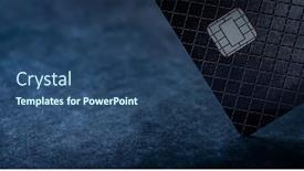  Presentation with credit card - Presentation theme having black-credit-card-with-copy background and a ocean colored foreground