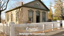  Presentation with village - Audience pleasing slide deck consisting of black-creek-pioneer-village backdrop and a coral colored foreground