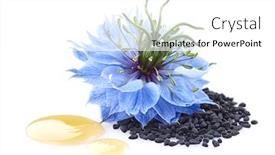  Presentation with cumin - Cool new slide deck with black-cumin-seeds-with-nigella backdrop and a white colored foreground