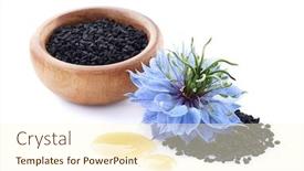  Presentation with cumin - Slide set enhanced with black-cumin-seeds-with-nigella background and a cream colored foreground
