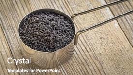  Presentation with nigella sativa seed black cumin - Colorful theme enhanced with black cumin seeds backdrop and a  colored foreground