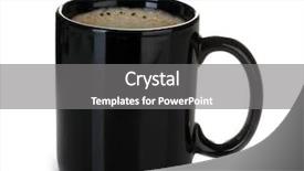  Presentation with black and white religious - Colorful slide deck enhanced with black cup of coffee isolated backdrop and a  colored foreground