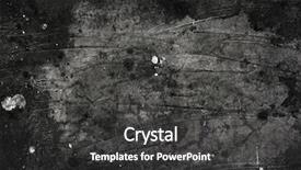  Presentation with volcano and erthcuake surface - PPT theme having grime wall surface closeup background background and a dark gray colored foreground