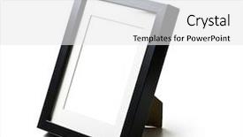  Presentation with picture frame - PPT layouts consisting of black desktop picture frame background and a white colored foreground