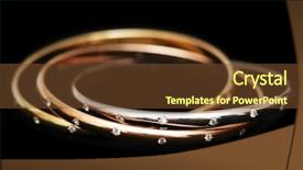  Presentation with white gold - Beautiful presentation design featuring black diamond - three gold bracelets isolated backdrop and a tawny brown colored foreground