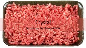  Presentation with ground beef - Beautiful presentation theme featuring black disposable foam food backdrop and a red colored foreground