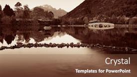  Presentation with dragon - Slide deck enhanced with black-dragon-pool-in-lijiang background and a tawny brown colored foreground