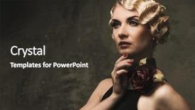  Presentation with beautiful flower elegant - PPT theme with black dress with beautiful rose background and a dark gray colored foreground