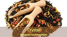  Presentation with dry fruits - Amazing slides having black dry tea with fruits backdrop and a  colored foreground