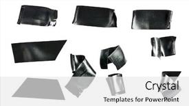  Presentation with duct - Audience pleasing PPT theme consisting of black electrical tape isolated backdrop and a white colored foreground
