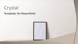  Presentation with interior design - Slide set consisting of black-empty-frame-with-copy background and a white colored foreground