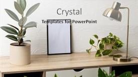  Presentation with interior design - Presentation theme having black-empty-frame-with-copy background and a white colored foreground