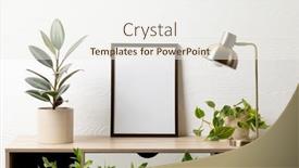  Presentation with interior design - Presentation design enhanced with black-empty-frame-with-copy background and a sky blue colored foreground