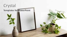  Presentation with interior design - PPT theme featuring black-empty-frame-with-copy background and a white colored foreground