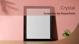 Presentation with frame pink - PPT theme consisting of black-empty-frame-with-copy background and a coral colored foreground