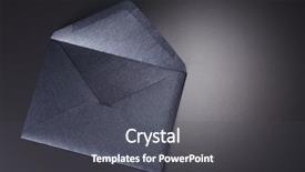  Presentation with envelope - Slides having black envelope isolated background and a dark gray colored foreground