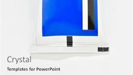  Presentation with toothpaste - Presentation theme consisting of black-eye-mark-rectangle background and a white colored foreground