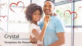  Presentation with smart watch red heart - Colorful slides enhanced with selfish - red hearts against portrait backdrop and a soft green colored foreground