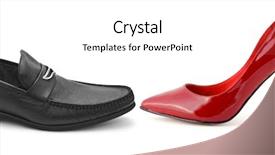  Presentation with divorce - Colorful PPT theme enhanced with black family divorce - man and woman shoes isolated backdrop and a white colored foreground