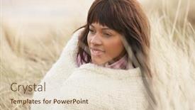  Presentation with black family - Slides consisting of black family on a beach background and a lemonade colored foreground