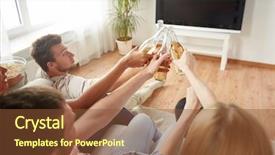  Presentation with drinking alcohol - Amazing PPT layouts having black family reunion - friendship drink alcohol holidays backdrop and a tawny brown colored foreground