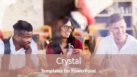  Presentation with food window - Slide deck with black family reunion - leisure food and people concept background and a coral colored foreground