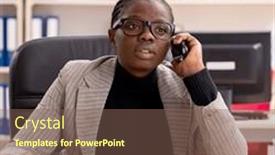  Presentation with lawyer - Slides consisting of black-female-lawyer-in-courthouse background and a violet colored foreground