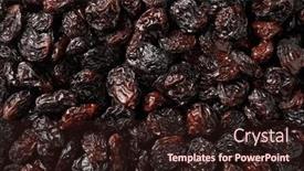  Presentation with flame - Slides featuring black-flame-raisins-from-chili background and a wine colored foreground
