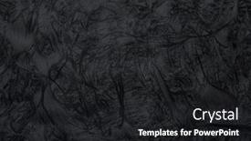  Presentation with charcoal - Audience pleasing theme consisting of black-fluid-cosmetic-texture-scrub backdrop and a dark gray colored foreground