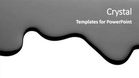  Presentation with fluid dynamics - Slides consisting of black fluid on white background background and a gray colored foreground