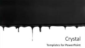  Presentation with fluid dynamics - Slide set consisting of black fluid on white background background and a white colored foreground