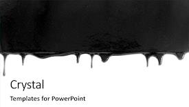  Presentation with fluid - Amazing PPT theme having black fluid on white background backdrop and a white colored foreground