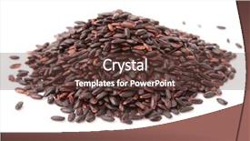  Presentation with forbidden - Presentation theme having black forbidden rice isolated background and a tawny brown colored foreground