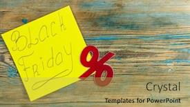  Presentation with friday - Colorful presentation enhanced with black-friday-handwriting-text-close backdrop and a yellow colored foreground