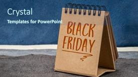  Presentation with fall abstract - Presentation theme featuring black-friday-reminder background and a ocean colored foreground