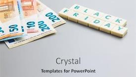  Presentation with friday - Presentation consisting of black-friday-text-and-euro background and a light gray colored foreground