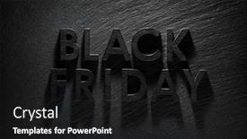  Presentation with friday - Presentation theme enhanced with black friday text on black background and a black colored foreground