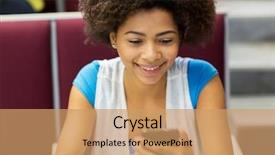  Presentation with high school psychology - Slides with black girlp phone - education high school university learning background and a  colored foreground