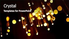 Presentation with fiber optic - Amazing theme having black gold - fiber optic background backdrop and a black colored foreground