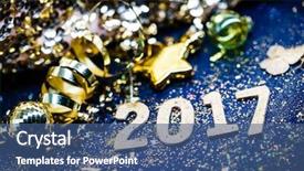  Presentation with holiday shoppings - Beautiful PPT layouts featuring black gold new years - holiday background backdrop and a ocean colored foreground