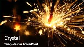  Presentation with fire - Presentation theme with black gold new years - sparkler fire background and a  colored foreground