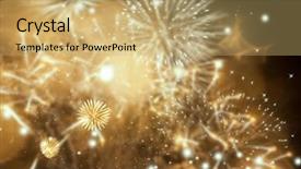  Presentation with new-year - Presentation with black gold posters - fireworks at new year background and a  colored foreground