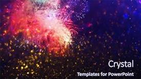  Presentation with abstract gold black - PPT theme enhanced with black gold posters - fireworks at new year background and a wine colored foreground