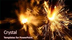  Presentation with gold black - Cool new PPT theme with black gold celebrations - sparkler fire backdrop and a wine colored foreground