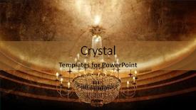  Presentation with gold black - Colorful presentation theme enhanced with black gold vintage - grunge chandelier backdrop and a red colored foreground