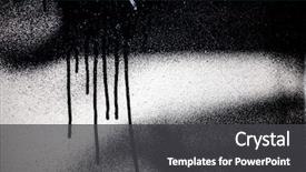  Presentation with spray - PPT layouts enhanced with black graffiti spray paint background and a dark gray colored foreground