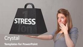  Presentation with all on one robot - Slide set consisting of black gram - attractive young woman holding one background and a  colored foreground