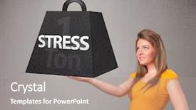  Presentation with weight - Amazing slide set having black gram - attractive young woman holding one backdrop and a  colored foreground